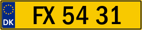 Trailer License Plate